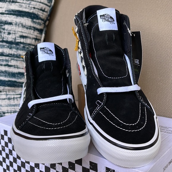 Vans Skate Sk8- Hi Skateistan Popcush  Checkerboard MEN`S - Picture 8 of 16